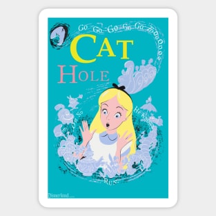 "CAT HOLE" - Disnerland Parody Sticker